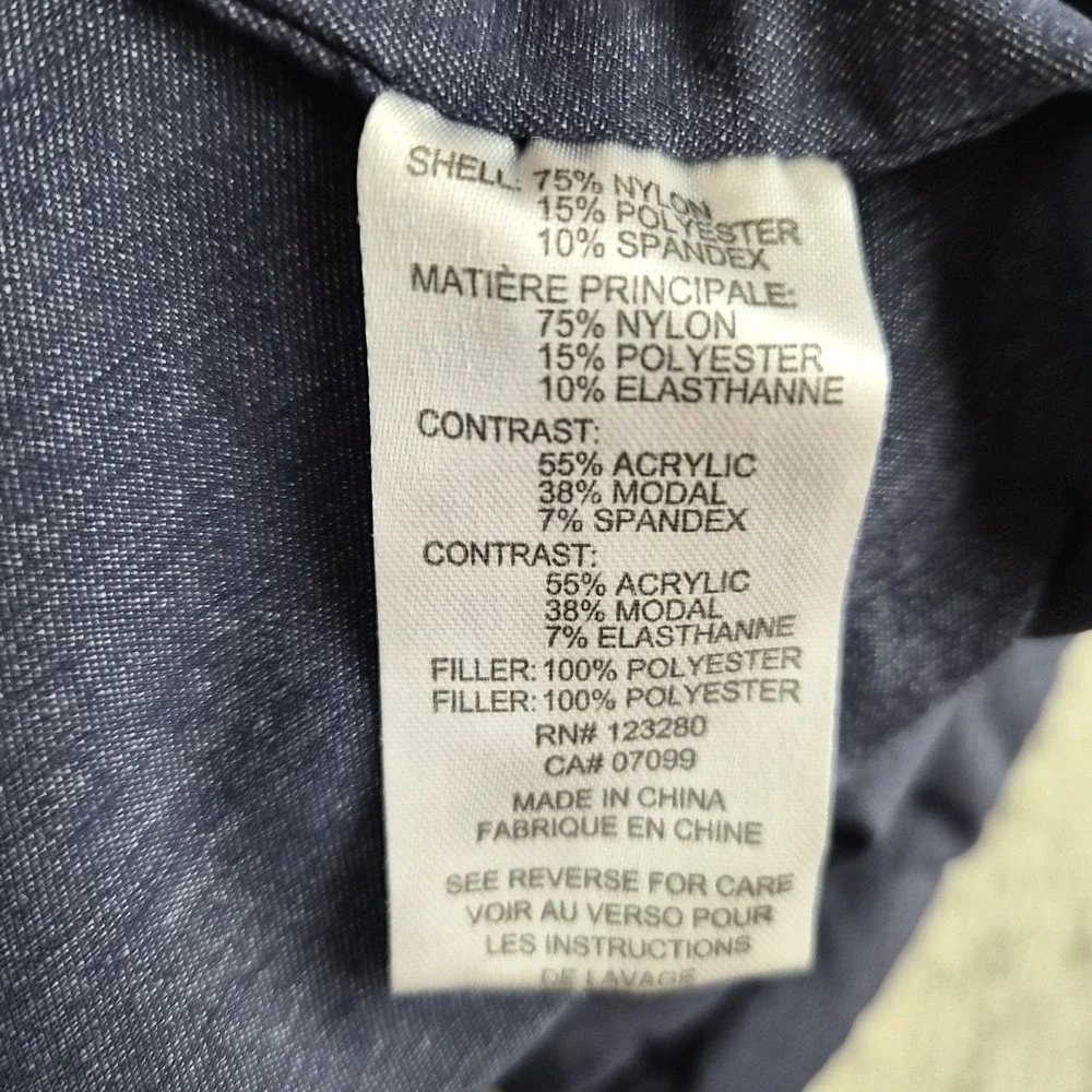 Travis Mathew Performance Jacket Hoodie Mens XL Blue Zip Hybrid Golf Outerwear
